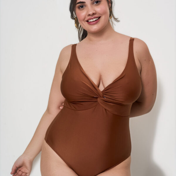 Malla Entera Lisa con Nudo en Escote Art. 2358, 2358/1 y 2358/2