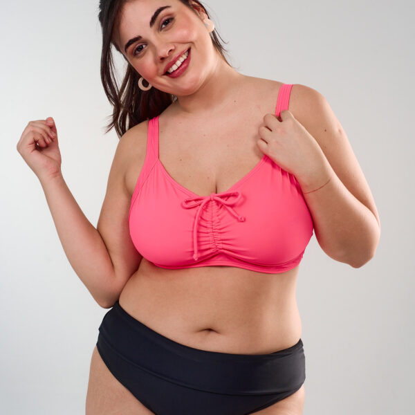 Alternative view of Corpiño de Malla Estilo Top Liso con Frunce | Art. 2398 y 2398/1