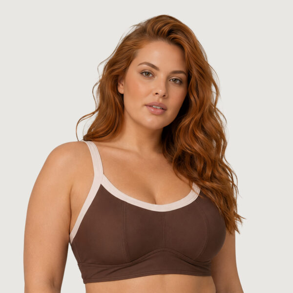 Corpiño Tipo Top Liso Con Vivos Art. 2424 y 2424/1